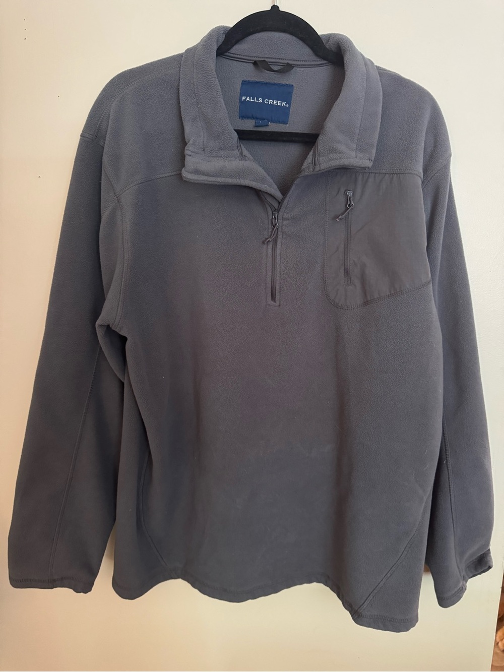 Falls Creek Navy and Gray Fleece Pullover